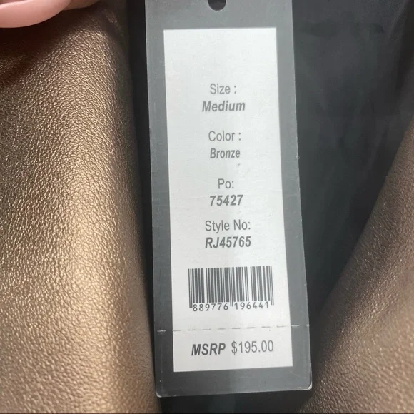 Romeo & Juliet CoutureMetallic Faux Leather Jacket - Picture 6 of 11